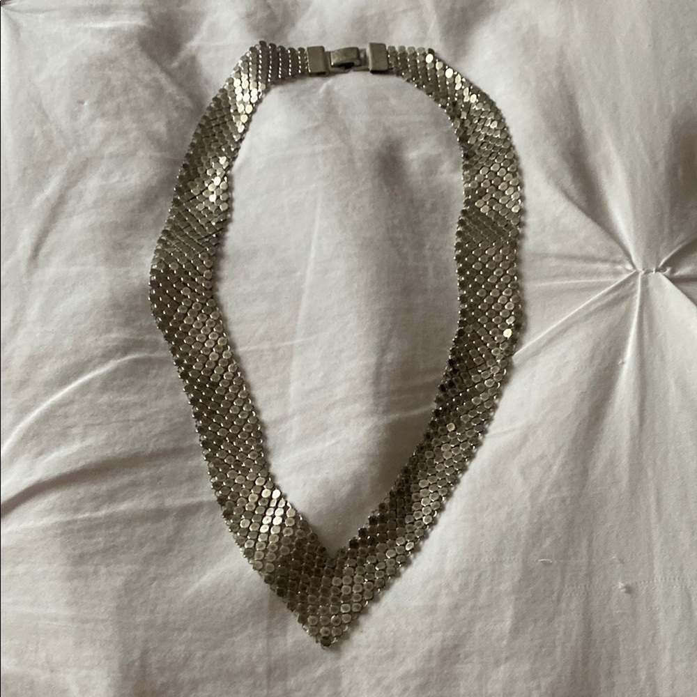 Silver Mesh Necklace